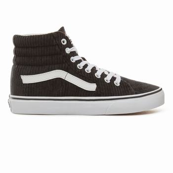 Férfi Vans Design Assembly Corduroy Sk8-Hi Magasszárú Cipő VA2341590 Fekete/Fehér